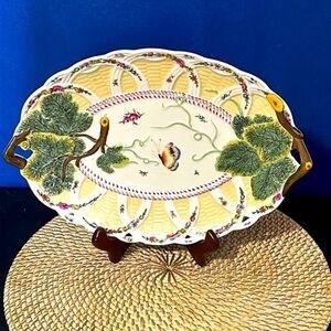 Vintage Chelsea House Decorative Butterfly Reticulated Platter